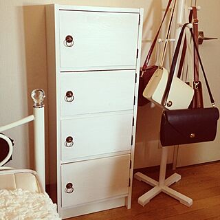 棚/ぼうしかけ/IKEA/白い家具/本棚のインテリア実例 - 2013-04-29 23:43:23
