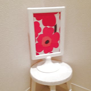 バス/トイレ/DIY/IKEA/マリメッコで作ってみました♪( ´▽｀)/マリメッコのインテリア実例 - 2012-12-17 00:12:47