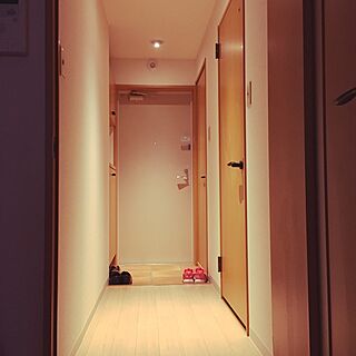 玄関/入り口/照明/照明 IKEA/暖色系の部屋のインテリア実例 - 2017-02-24 23:54:58