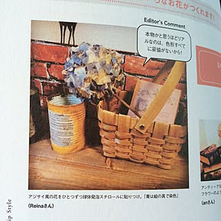 感謝感激/紫陽花風/ペパナプフラワー/初雑誌掲載/RoomClipStyle vol.3のインテリア実例 - 2015-09-20 18:18:54