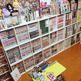 漫画 カラーボックスのおしゃれなアレンジ 飾り方のインテリア実例 Roomclip ルームクリップ