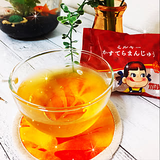 キッチン/金魚のいる暮らし/今日も見ていただいて嬉しいです✨/ジャスミンティー＊さんぴん茶/ペコちゃんかすてらまんじゅう♥...などのインテリア実例 - 2018-05-20 07:05:27