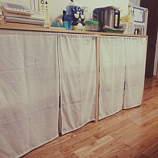 ハンドメイド 目隠しカーテンのおしゃれなアレンジ 飾り方のインテリア実例 Roomclip ルームクリップ