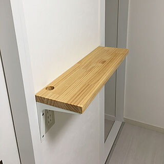 棚/DIY/白い壁/集成材/IKEAのインテリア実例 - 2018-05-18 20:33:59