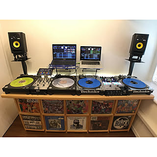 DJROOM/レコードディスプレイ/DJブース/ターンテーブル/趣味部屋...などのインテリア実例 - 2020-02-11 06:49:50