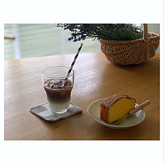 作家さんの器/カフェオレ二層/アイスカフェオレ/カフェオレ/かぎ針編み...などのインテリア実例 - 2019-06-14 16:29:53