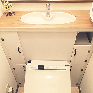 バス/トイレ/トイレタンク隠し DIY/トイレのDIY/初投稿/DIY...などのインテリア実例 - 2017-04-18 13:48:38