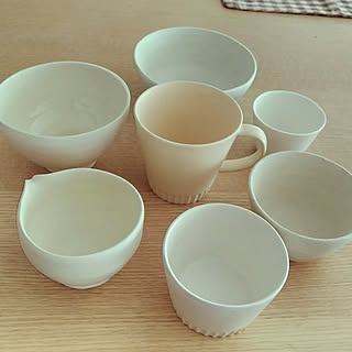 キッチン/お気に入りの器/ホワイトインテリア/ナチュラル/白い陶器...などのインテリア実例 - 2023-05-08 16:09:19