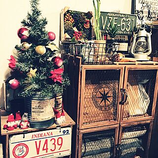 棚/すのこ棚DIY/リース/クリスマスツリー/セリア...などのインテリア実例 - 2016-12-08 17:40:25