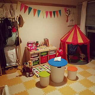 部屋全体/子供部屋/IKEA/おもちゃ収納のインテリア実例 - 2016-09-19 19:26:53