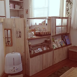 部屋全体/SHOP/DIY　/本棚兼部屋の仕切り/キッズスペースのインテリア実例 - 2013-12-29 13:39:21