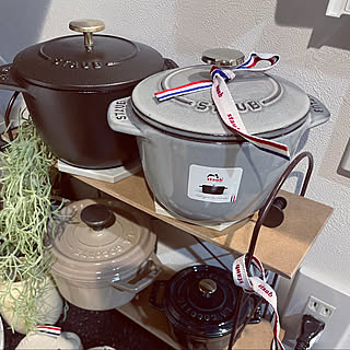 staub収納/ストウブ鍋/STAUB/ディスプレイ棚/一条工務店...などのインテリア実例 - 2022-12-30 08:51:32