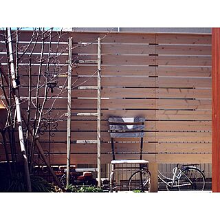 玄関/入り口/ラダー/ウッドフェンスDIY/ウッドフェンス/DIY...などのインテリア実例 - 2016-04-05 21:01:43