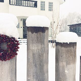 玄関/入り口/雪/クリスマスのインテリア実例 - 2014-12-16 12:55:31