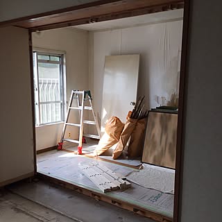 部屋全体/床の間の壁ぶち壊しました/和室から洋室へ/2部屋を1部屋に/リフォーム...などのインテリア実例 - 2016-05-07 22:39:42