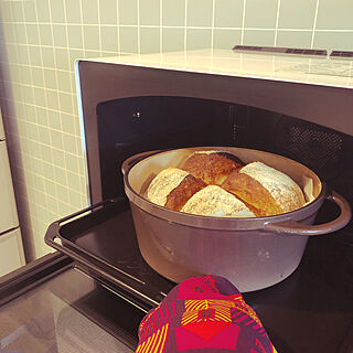 おうちカフェ/バーミキュラ/パン作り/手ごねパン/バーミキュラでパンを焼く...などのインテリア実例 - 2020-05-16 10:59:13