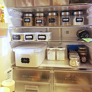 キッチン/冷蔵庫/100均/IKEAのインテリア実例 - 2017-06-10 13:47:34
