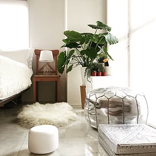 ベッド周り/白のチカラ/無印良品/IKEA/観葉植物...などのインテリア実例 - 2016-09-10 04:40:03