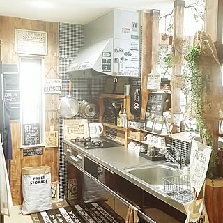 キッチン/いつもいいね！ありがとうございます♪/インスタ→310akochi/salut！/セリア...などのインテリア実例 - 2017-05-01 08:44:49