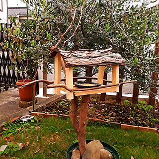 鳥の餌台 廃材diyのインテリア 手作りの実例 Roomclip ルームクリップ
