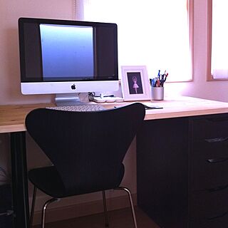 机/IKEA/セブンチェア/Macがある部屋のインテリア実例 - 2013-05-12 16:33:06
