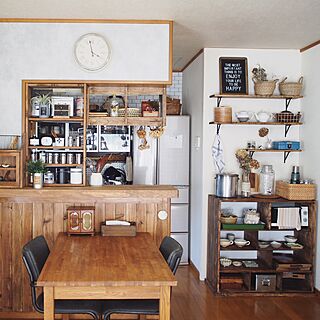 部屋全体/シンプルな生活を目指して/ラブリコ/漆喰壁/植物のある部屋...などのインテリア実例 - 2017-05-20 17:08:59