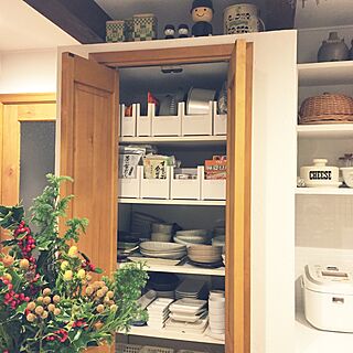 キッチン/skitto/カインズ/収納棚DIY/食器棚...などのインテリア実例 - 2016-11-29 07:23:04