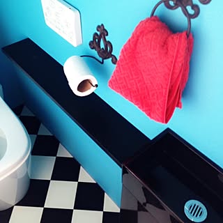 バス/トイレ アリスのおしゃれなアレンジ・飾り方のインテリア実例