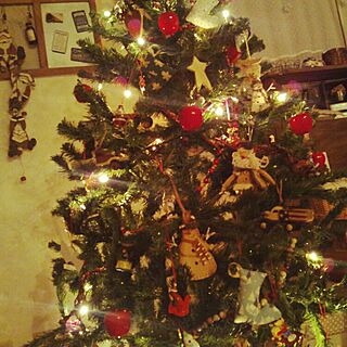 リビング/クリスマス/夜のツリー/カントリーツリー/カントリースパイス...などのインテリア実例 - 2014-11-19 17:44:01