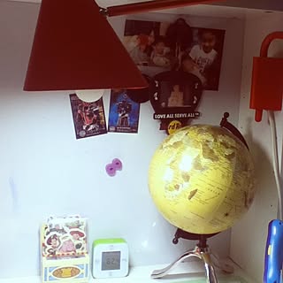 机/地図/kids room/小学生男子/学習机...などのインテリア実例 - 2014-02-15 18:27:39