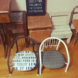 部屋全体/手作り/セリア/手作り椅子のインテリア実例 - 2015-08-26 20:28:17