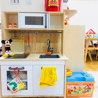 リビング/おもちゃ/アンパンマン/IKEAのおままごとキッチン/IKEA...などのインテリア実例 - 2018-05-30 12:23:58
