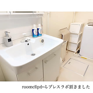 マウスウォッシュ/ホワイト/洗面所/100均インテリア/愛用品→楽天roomに載せています...などのインテリア実例 - 2019-12-04 10:31:02