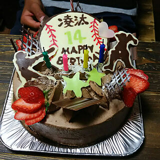 手作りケーキ/野球少年/ケーキは買ったもの♡のインテリア実例 - 2019-01-12 09:19:40