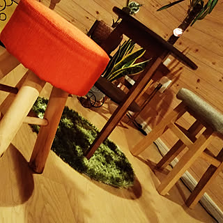 木製スツール/カフェ風/椅子/コーヒーのある暮らし/観葉植物のインテリア実例 - 2019-12-01 20:27:51