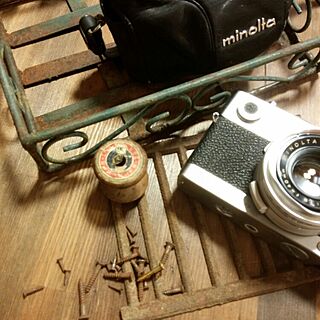リビング/アンティーク/古いカメラ＆カメラケース/錆びた物のインテリア実例 - 2015-05-04 18:38:35