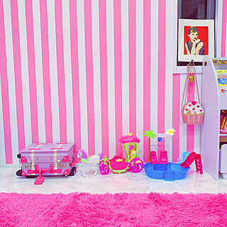 ピンクの部屋/ピンクの壁/おんなの子の部屋/barbieroom/barbie...などのインテリア実例 - 2020-01-28 02:08:29