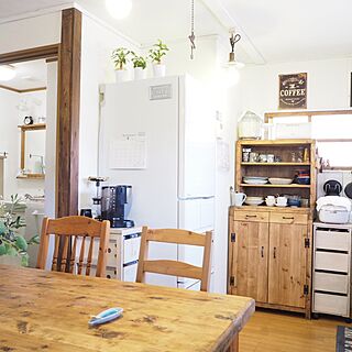 キッチン/食器棚DIY/三菱スリム60センチ幅の冷蔵庫/冷蔵庫はMITSUBISHI/冷蔵庫、最近買い換えました...などのインテリア実例 - 2016-07-23 12:13:43