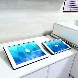 棚/iPad/Apple/ローボード/ホワイト家電のインテリア実例 - 2015-06-28 22:16:32