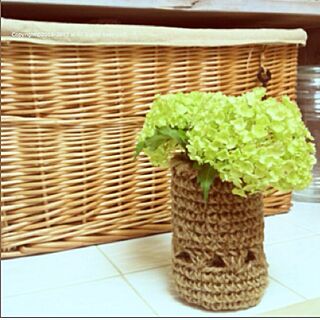 棚/植物/かぎ針編み/handmade/瓶カバーのインテリア実例 - 2013-03-18 08:00:32