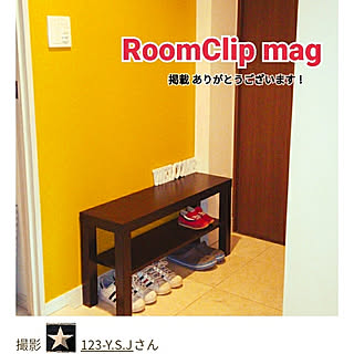 玄関/入り口/RoomClip mag掲載、感謝♥/ペンキ壁/マンション/MUMUPAINT...などのインテリア実例 - 2018-09-16 08:17:42