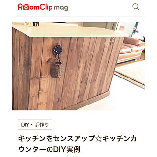 キッチンカウンターDIY/カラーボックス カウンター/カラボリメイク/RoomClip mag/キッチンのインテリア実例 - 2019-12-28 15:41:29