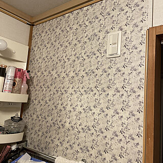 洗面所の壁紙/100均/ダイソーのインテリア実例 - 2021-12-04 14:48:22