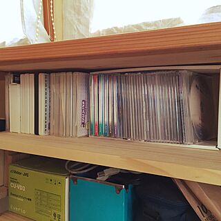 棚/シェルフ 棚/収納棚/DVD&Blu-ray&CD/DIY棚のインテリア実例 - 2016-12-01 00:12:59