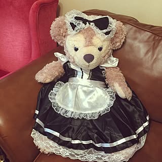 リビング/シェリーメイMサイズ/100均メイド服/ローラアシュレイのソファ/ハンドメイド...などのインテリア実例 - 2017-03-06 14:13:07