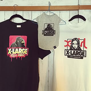 x-girl/X- LARGE/Tシャツの日/日替わり投稿企画!火曜日/いいね！フォロー本当に感謝です（^人^）...などのインテリア実例 - 2017-07-18 17:37:41