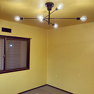 築40年以上の家/インダストリアルな照明/黄色い壁紙/カラフルな壁/壁/天井のインテリア実例 - 2023-04-10 12:54:45