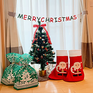 クリスマスツリー/クリスマス靴下/クリスマス/見てくださってありがとうございます♡/ダイソー...などのインテリア実例 - 2021-12-11 14:31:26