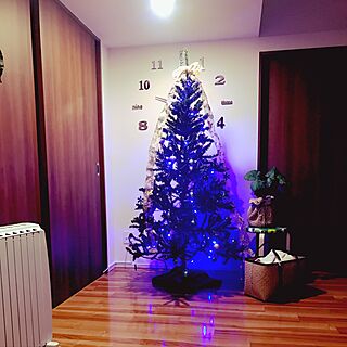 リビング/LED照明/ニトリのクリスマスツリー/イルミネーション/クリスマスのインテリア実例 - 2016-11-18 22:07:26