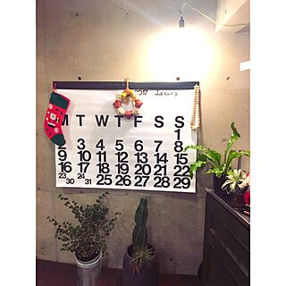 壁/天井/クリスマス/ベンジャミンバロック/カレンダー/植物のある暮らし...などのインテリア実例 - 2016-12-24 20:59:35